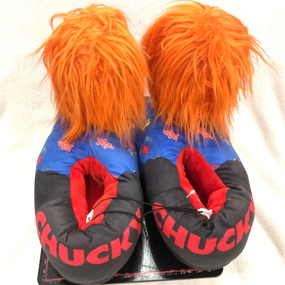 Chucky “Good Guys” Plush Slippers | Horror Movie House Shoes | Unisex Size 9/10 - Picture 8 of 16